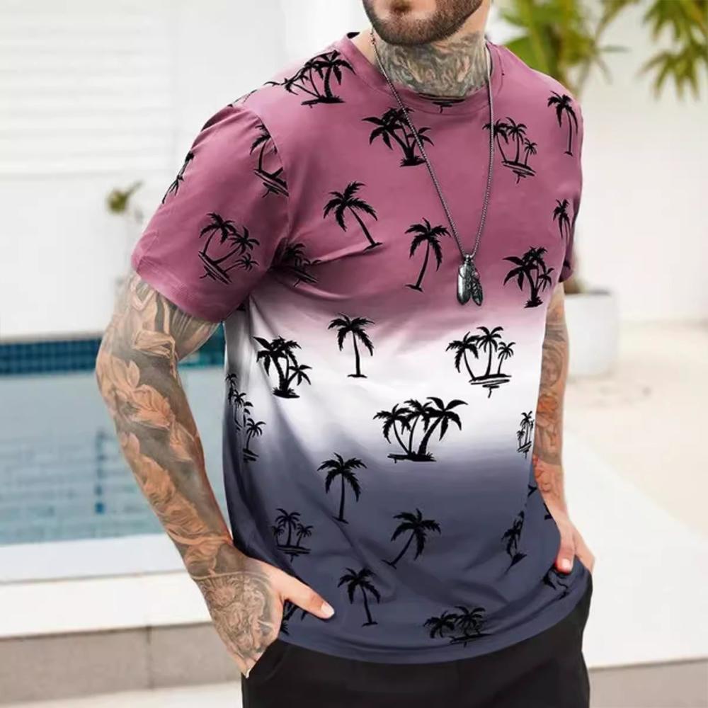 Повседневная повседневная модная футболка для мужчин с графическим 3D-принтом футболки повседневные футболки с коротким рукавом свободная мужская одежда топы лето