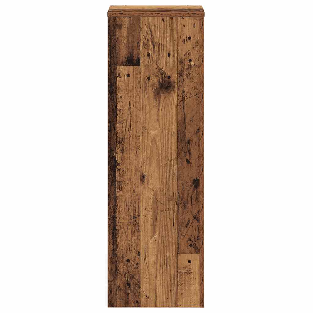 Plant Stand with Rustic Wood Look 33 x 33 x 100 cm Engineered Wood