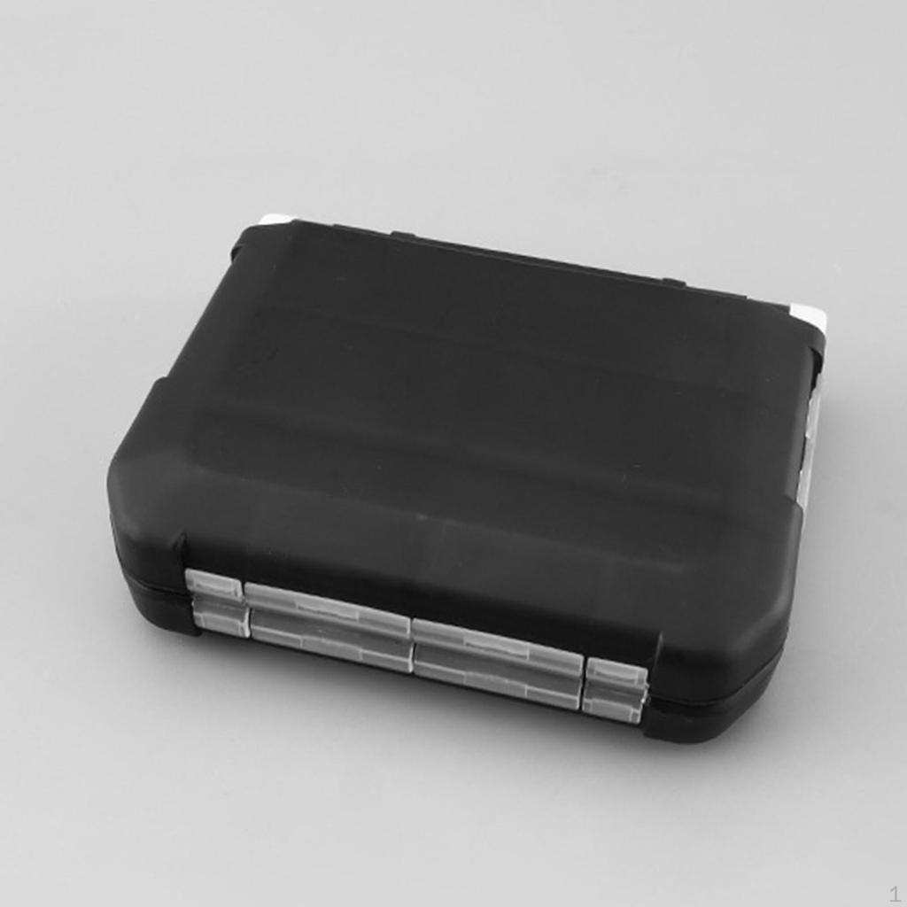 Easy-to-carry Double-sided Waterproof Fishing Tackle Box with Lightweight, Removable Dividers.