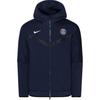 Спортивная толстовка с капюшоном Tech Fleece на молнии PSG 'Midnight Navy' Мужская DM2887-410