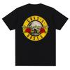 Футболка с графическим принтом Guns N Roses Винтажная Рок-группа Уличный стиль Короткий рукав Модная футболка с круглым вырезом Женская Мужская Хлопковая футболка
