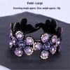 Заколка-резинка для волос в корейском стиле с rhinestone и цветами сливы