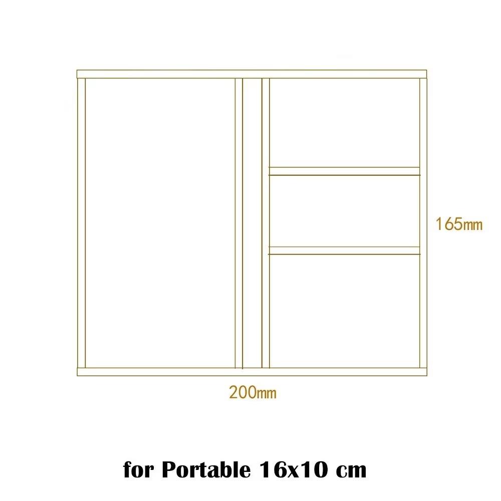 Карманный чехол для хранения из ткани Оксфорд, сумка для карточек 3 размера, новый карман для приема, спиральный дневник из коровьей кожи