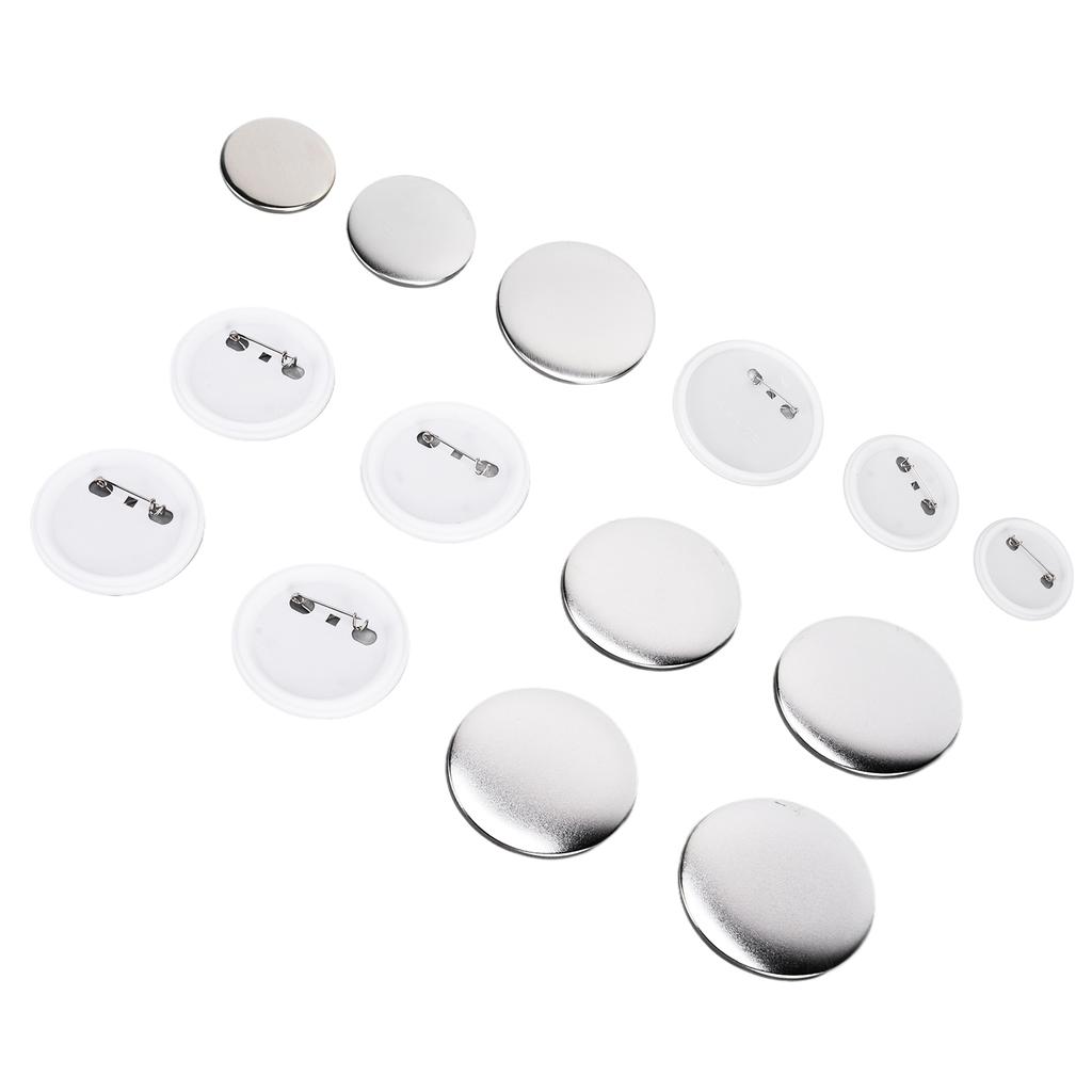100Pcs Badge Back Cover Tinplate Plastic Base Avoid Rust Firm DIY Badge Tool for Christmas Birthday
