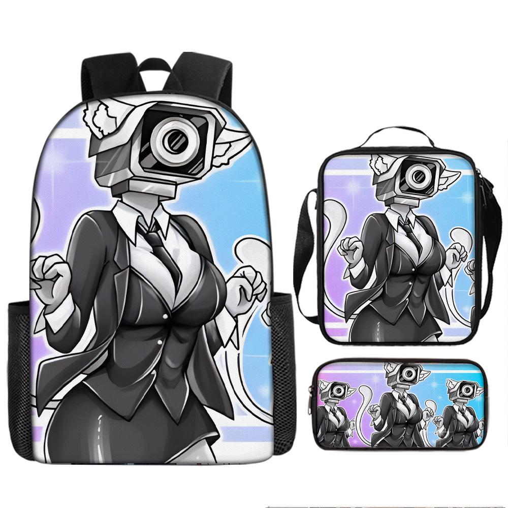 Туалетный человек пародия школьный рюкзак новый ученик рюкзак ранец пенал