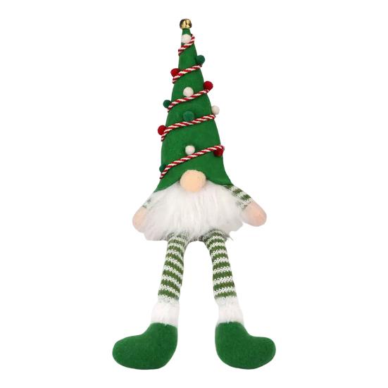 Светящийся Рождественский Гном Ручной Работы Плюшевый Скандинавский Шведский Томте Светящийся Санта Эльф Игрушка для Зимнего Настольного Декора Многоярусного Подноса Внутренний Рождественский Декор