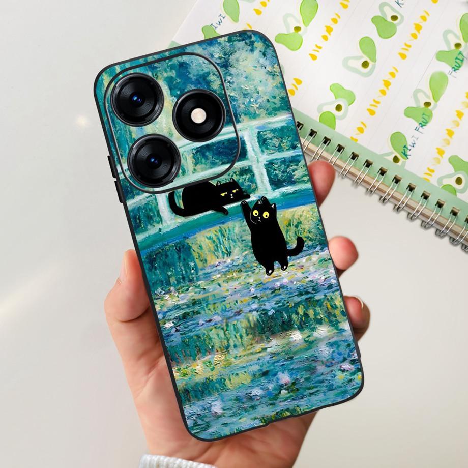 Чехол для телефона Tecno Spark 10 10c 10 Pro Spark10 KI5k KI5m KI5q KI7 Задняя крышка Мягкий прозрачный ТПУ Тонкий Funda Дракон Астронавт