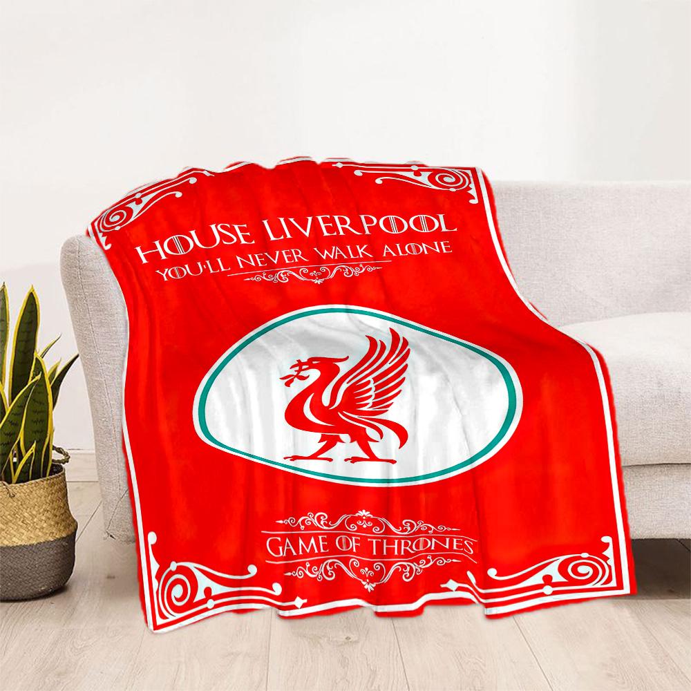 Liverpool Football Club Blanket Comfortable Perfect For Office Bedding Chair For All Seasons Modern Perfect Gift For Relatives And Friends