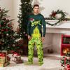 Christmas Print Cute Family Set Pajamas, Home Clothes, Family Set Long Sleeve Top Pants Set