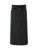 Seven Uniform Long Apron WT7814 Long Apron WT7814-9 9 Black X White Free Size