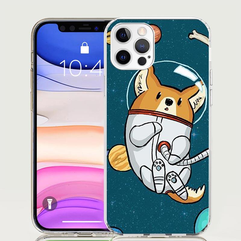 Cartoon Corgi Cute Dog Phone Case For iPhone 17 Air 16 15 Plus 11 14 Pro Max 13 Mini 12 7 8 + SE Pattern Art Customized Cover 17