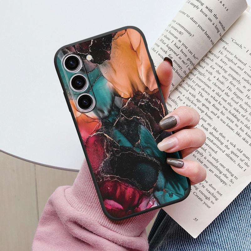 Чехол для Samsung A55 5G Задняя крышка Защитный силиконовый Funda Модный Мраморный Каменный Текстурный Coque для Samsung Galaxy A54 A56 Capa