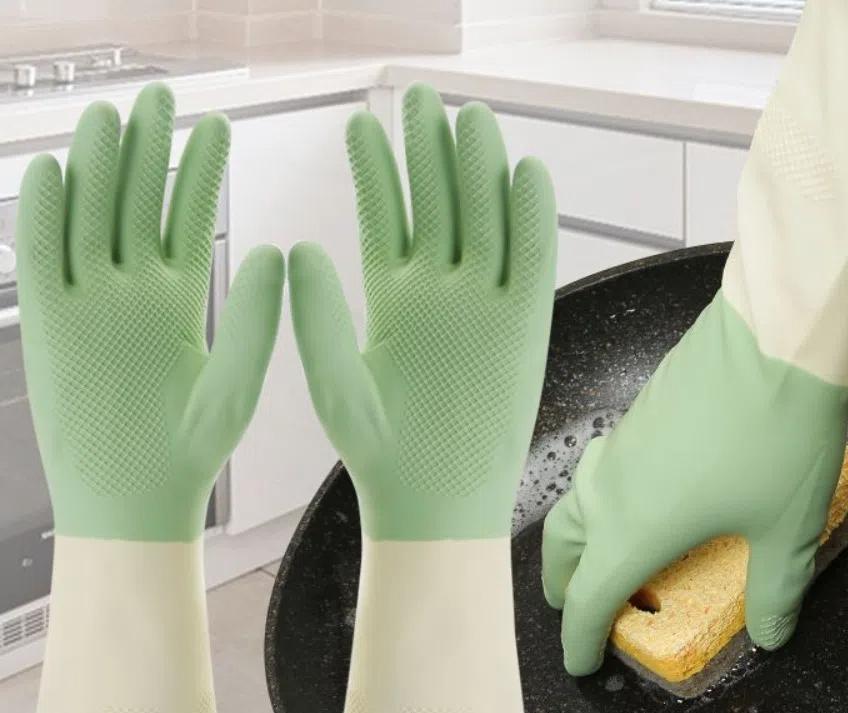 5Pairs Reusable Laundry Gloves Latex Dishwashing Gloves Durable Cleaning Gloves Kitchen