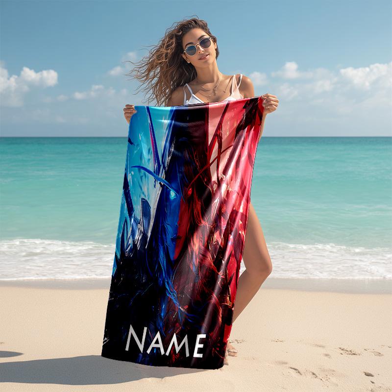 Personalized customized proof beach towel with World of Warcraft pattern - soft, absorbent,quick-drying,perfect swimming,camping&bathing