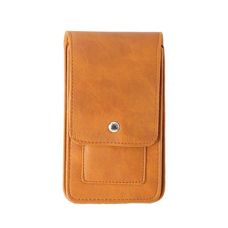 Кожаная поясная сумка для мужчин, поясная сумка с зажимом для мобильного телефона