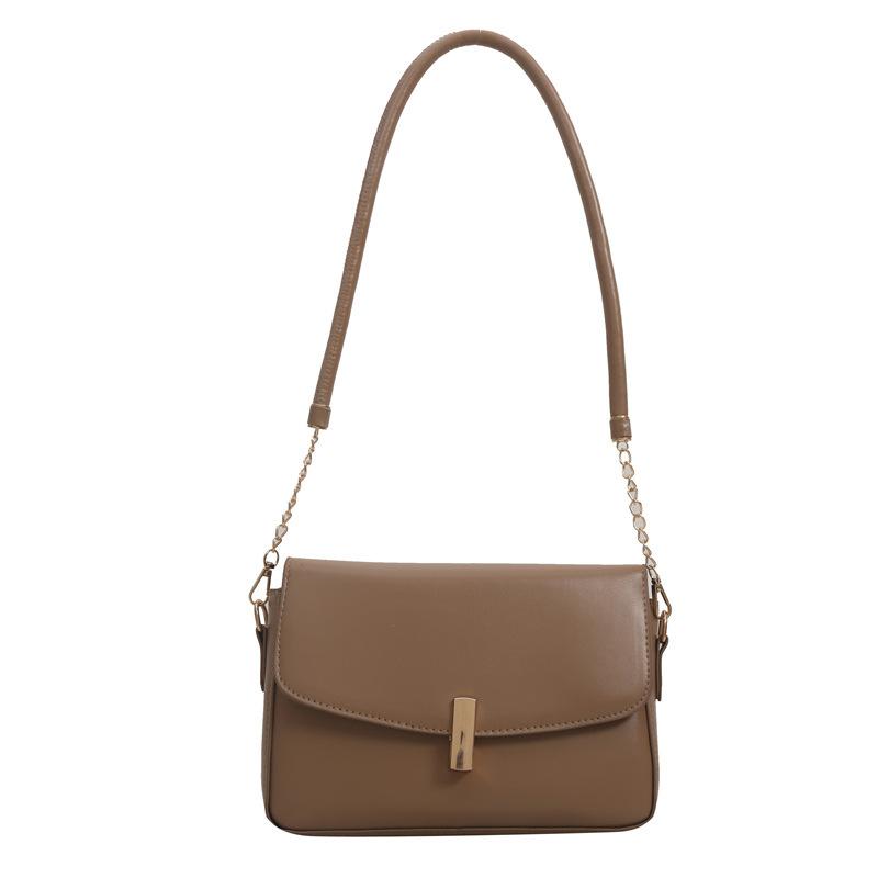 Простая однотонная зимняя ретро-текстура, модная дорожная сумка через плечо для женщин