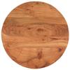 VidaXL Table Top, Tabletop, Replacement Tabletop Living Room Interior, Ø50x2.5 Cm Round Wood 370048