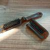 Кошачьи ушки щетина кабана щетка для волос янтарный складной портативный расческа карманный складной дорожный массажный инструмент для укладки салон женский подарок новый