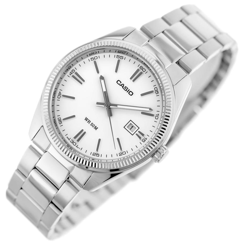 Классические серебристые часы Casio MTP1302D-7A1