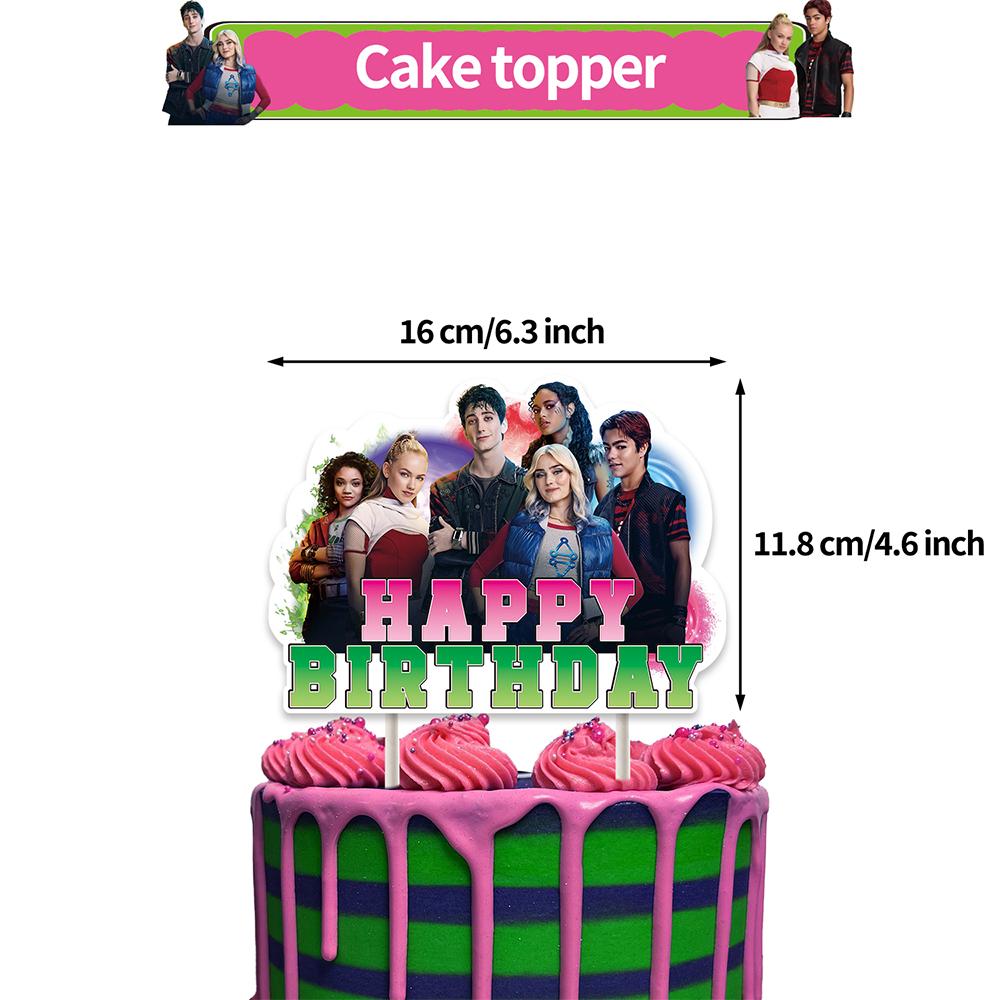 Набор для украшения вечеринки «Зомби 4», 32 шт., включает баннер, воздушные шары, топпер для торта