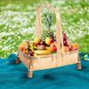 Bamboo Basket Tray Fruit Farmhouse Decor Storage Vegetables Serving for Hotel