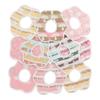 Drool Floral [BMC Bib.] Bibs, 10-piece Set, Bibs, 100% Cotton, Soft, 6-ply Gauze, Design, 360° (pink)