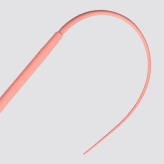 Teaser Stick Silicone Cat Wand Toy Mouse Tail Shape Soft Scratch Resistant Bite Resistant Interactive Cat Teaser Cat Habit Toy