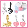 Copper Metal Pink Heart Cherry Lion Light Turns Red Apple Charm Bead Components Bead Components Pendant Bead Component Designed For Authentic