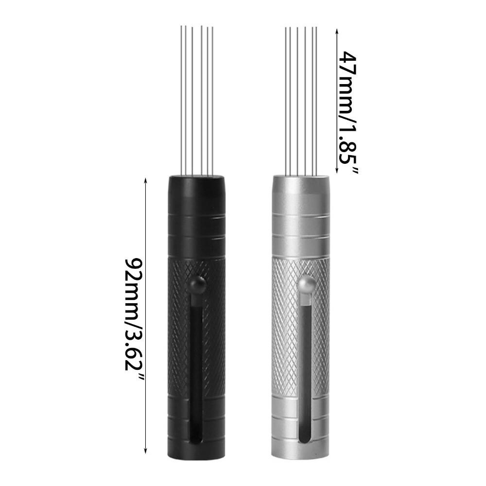 Telescopic Magnetic Needle Tamper Stainless Steel Espresso Distributor  Coffee Brewing