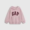 Gap Флисовая толстовка с капюшоном и вышивкой для девочек