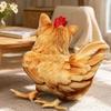 PP Cotton Filled Rooster Cat Plush Toys Realistic Looking Rooster Hen Plush Pendant  Birthday Gift