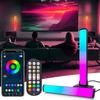 2X Smart RGB LED Light Bars Color Changing Music TV Backlight Game Ambient Lamp