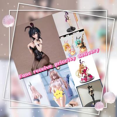 In Stock Anime Model Sculpture Black Bunny Girl Bunny Girl Desktop Case Ornament Hand Model Sexy Action Figure Collection Gift