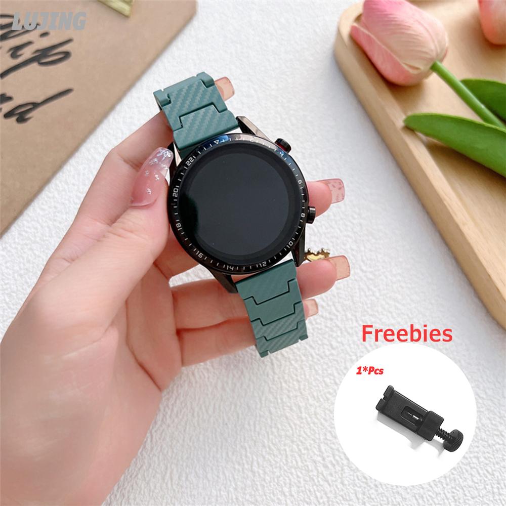 Ремешок 20 мм 22 мм для часов Samsung Galaxy watch 5 Pro/6/4/classic 46 мм Active 2 40 мм 44 мм Браслет из углеродного волокна Huawei GT/2e/3/Pro Amazfit GTS 2 Группа Xiaomi