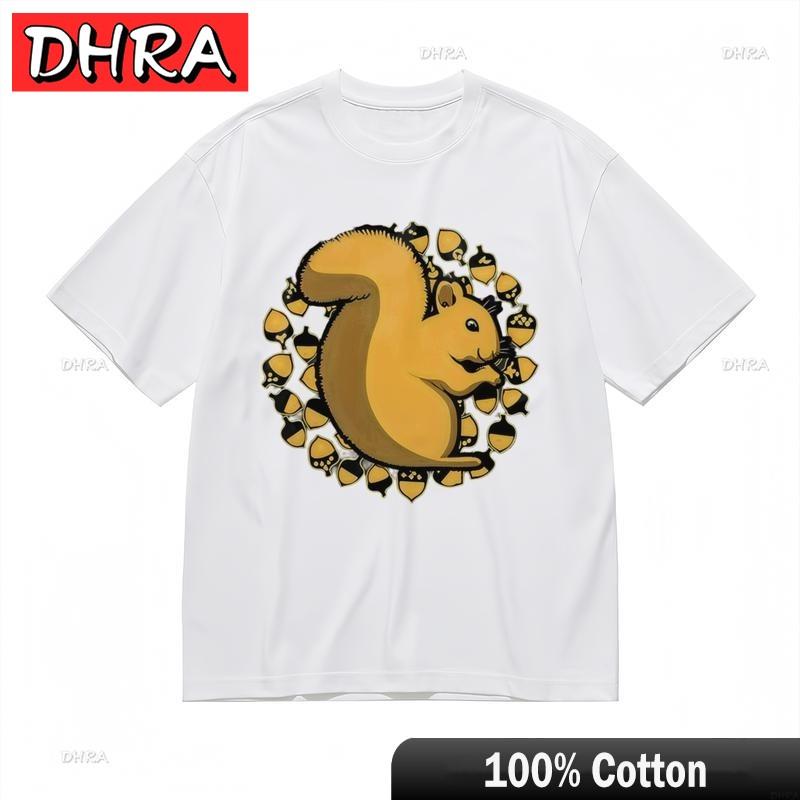 Womens Comfortable Comfy Classic TShirt Cartoon Squirrel Graphic Tee Tees Shirts for Weekend Style TShirt Unisex Customized