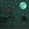 Luminous Moon Stars Wall Stickers for Kids Room Bedroom Decor Glow In the Dark Earth Wall Decals Noctilucent Stickers Home Decor