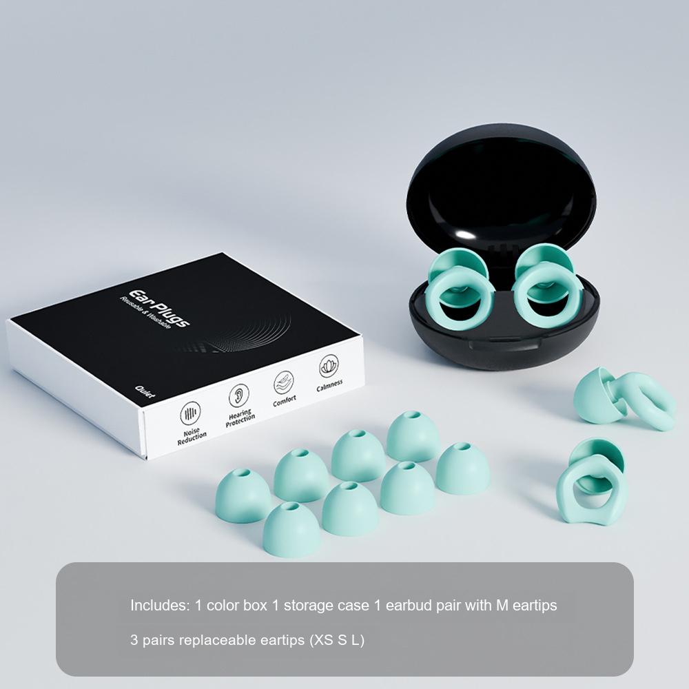 Silicone Noise Reduction Earplugs Sound Insulation Plugs for Sleeping Anti-snoring and Swimming Use