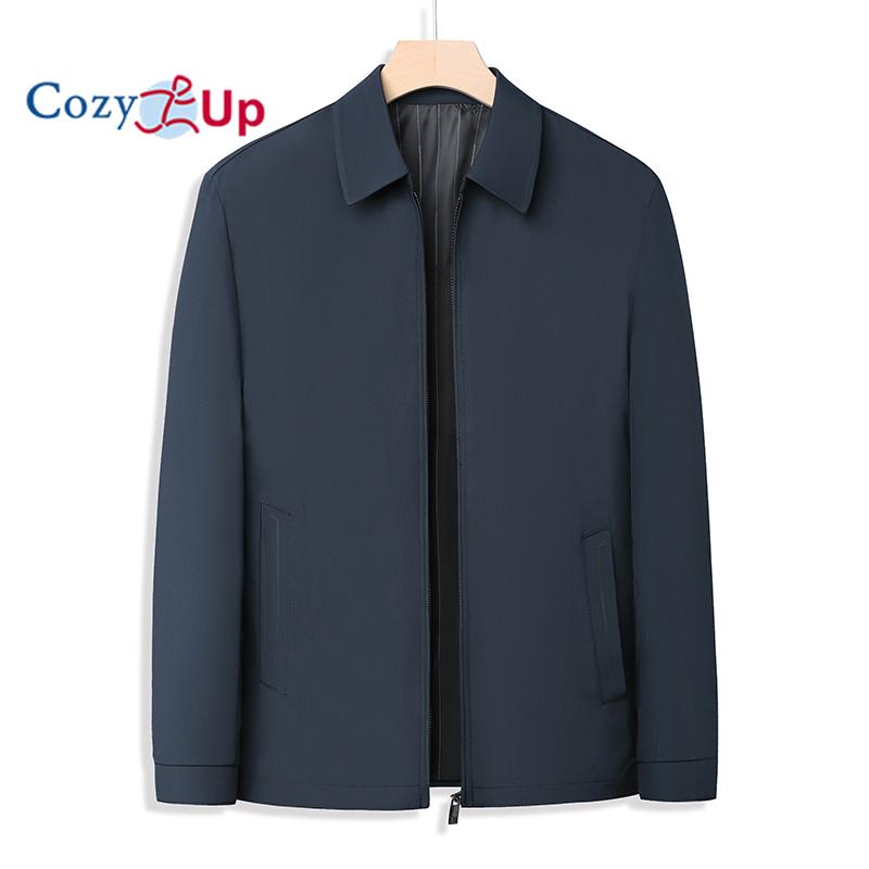 Уютные мужские легкие куртки, легкая куртка на молнии с отложным воротником, повседневная куртка-ветровка с карманами на молнии