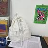 Women's Trendy Canvas Drawstring Backpack - Cool, Stylish, Simple Design for Students
