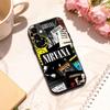 Гранж-группа N-Nirvana Чехол для телефона для Samsung Galaxy A73, A72, A71, A70, A53, A52, A51, Другие Мягкий черный корпус