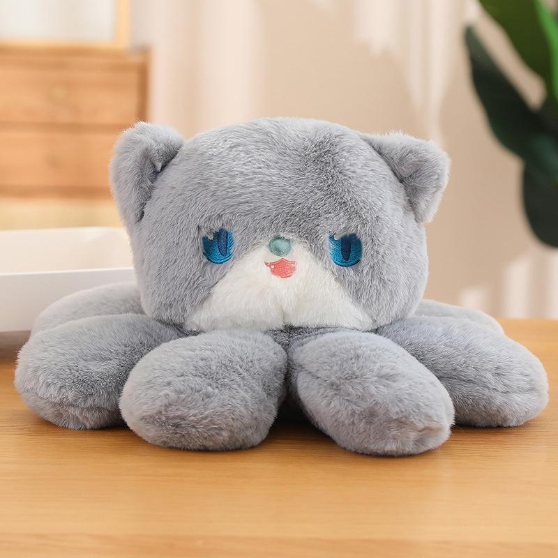 Милая плюшевая игрушка Jellycat в виде кошки, мягкая набивная подушка, кукла-осьминог, домашний декор, детский подарок