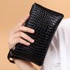 Women Crocodile Faux Leather Clutch Bag Phone Coin Purse Wallet Handbag