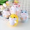 9Cm Cute Small Hamster Pendant Plush Stuffed Dolls Simulation Animal Toys Dolls Keychain ,Backpack Ornaments