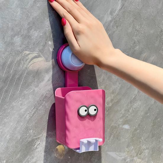 Настенный органайзер-подставка для зубных щеток с отделением для хранения, высокая грузоподъемность