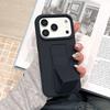Подходит для чехла мобильного телефона iphone11promax, жидкий силикон 11 складная подставка, Apple 11 однотонный всесторонний противоударный.
