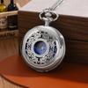 2 шт./набор, 1 шт. мужские ретро-модные кварцевые карманные часы и 1 шт. классическое серебристое ожерелье с крестом, подарок на День отца, идеальный выбор для подарков