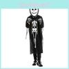 Костюмы для косплея премиум-качества для взрослых и детей, костюм на Хэллоуин с дизайном черепа и скелета