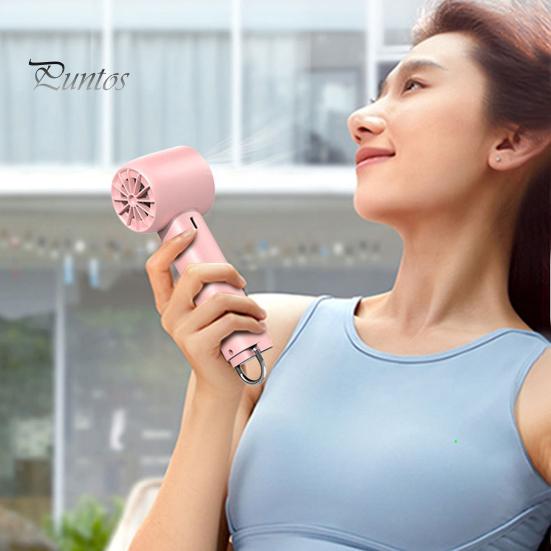 Ручной вентилятор с мощным потоком воздуха, компактный дизайн, портативный, работающий от USB-аккумулятора, 3 скорости, охлаждающий вентилятор, охладитель воздуха