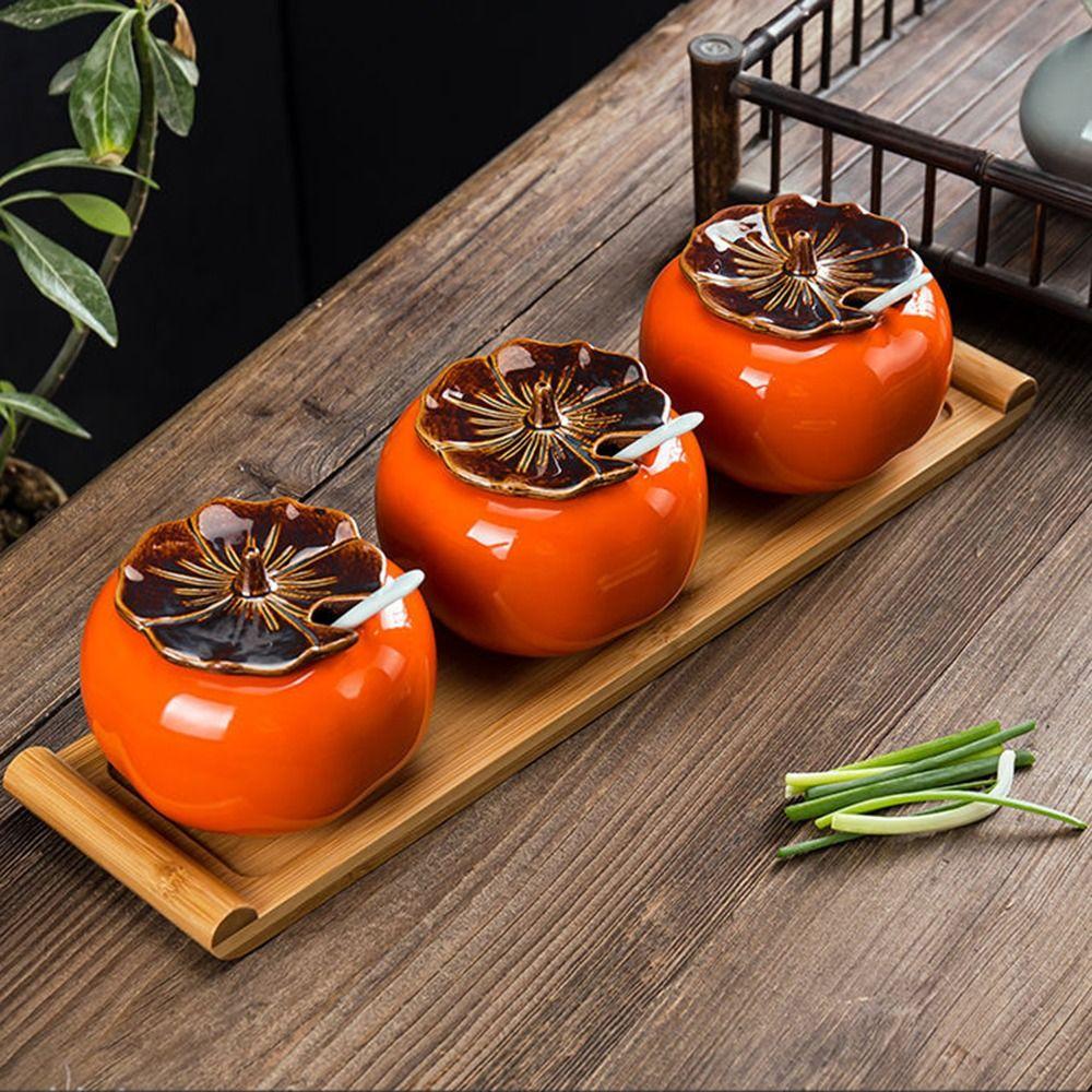 Великолепный органайзер для хранения Керамическая кухонная сахарница Контейнер для приправ Банка для специй Чайник