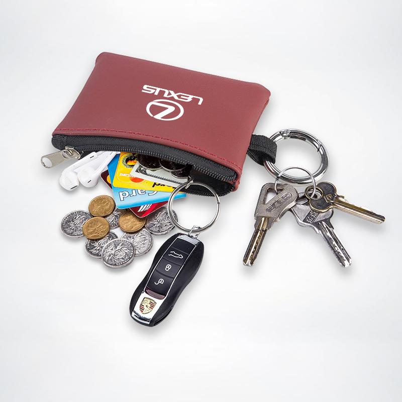 BJYL6 Car Key Coin Purse Storage Bag Card Bag Portable Small Bag For Lexus LS LC RZ IS350 ES300 GS350 CT200h GX460 LX570 RX500h NX300